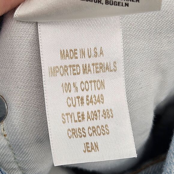 Agolde Criss-Cross Upsized Jeans (Sz 26) High Rise Straight Leg Suburbia - Picture 8 of 9